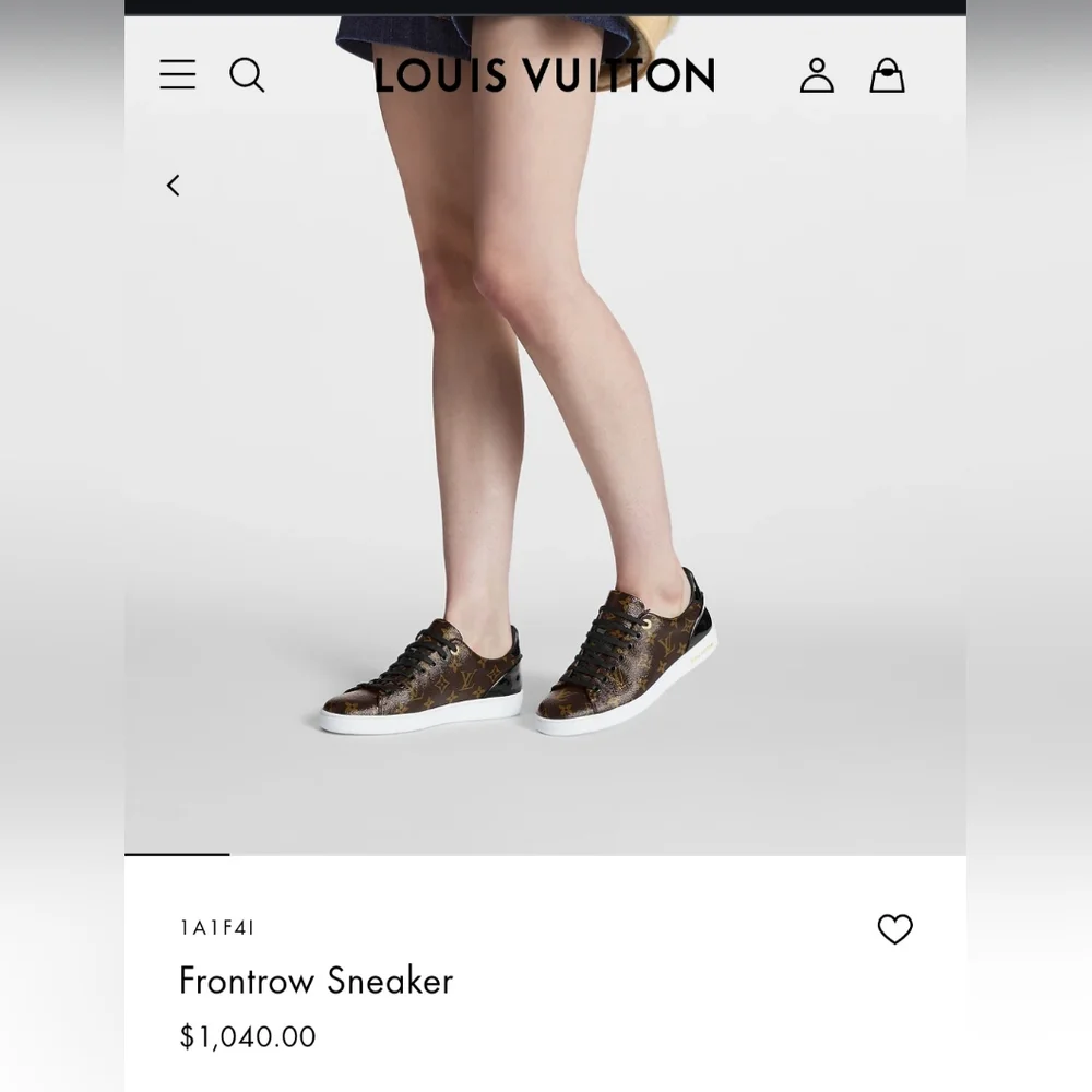 Louis vuitton frontrow shoes size 38